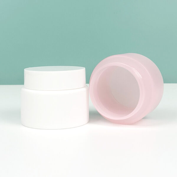 100g plastic jar white pink PJ001