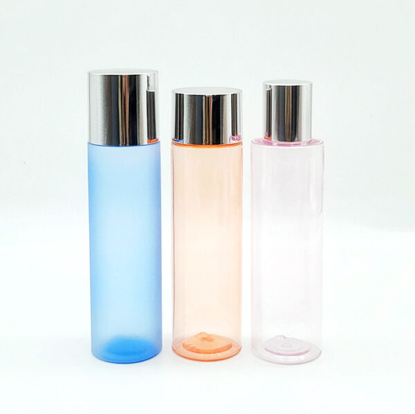 100ml 120ml 150ml plastic toner bottle cylinder frosted blue PB007