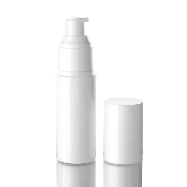 60ml plastic pump bottle cylinder white PB008