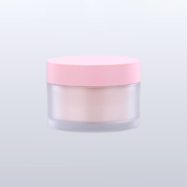 50g double-layer plastic jar cylinder clear pink PJ006