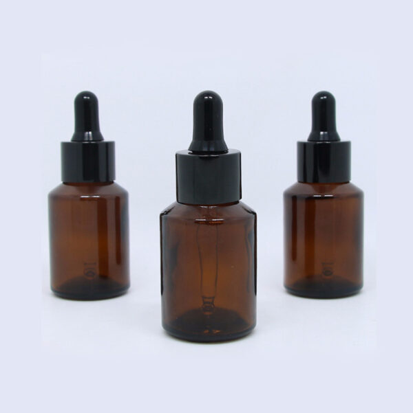 15ml 30ml glass dropper bottle oblique shoulder brown GB019