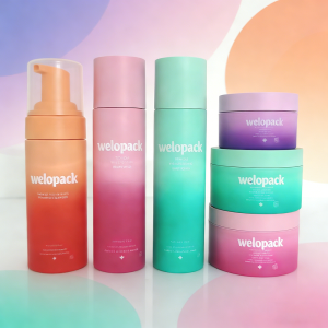 5oz Plastic PET Skincare Packaging Container Kit | Customize Gradient Color Design