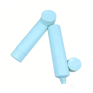 Custom Empty Cosmetic Tube with Vertical Striped Cap