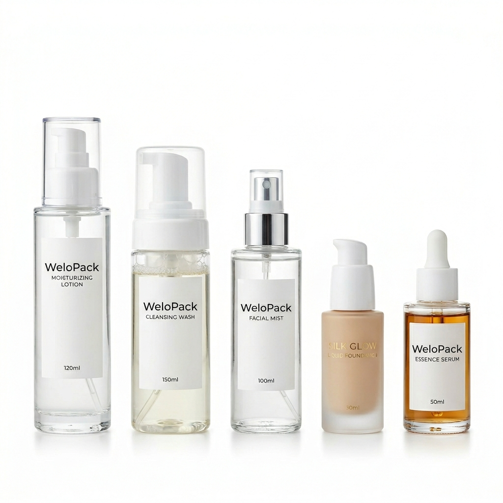 custom skincare bottles